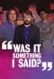 Poster for Was It Something I Said?